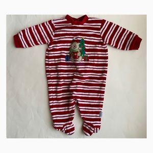 🍭Used First Moments First Christmas Footies 3-6M
